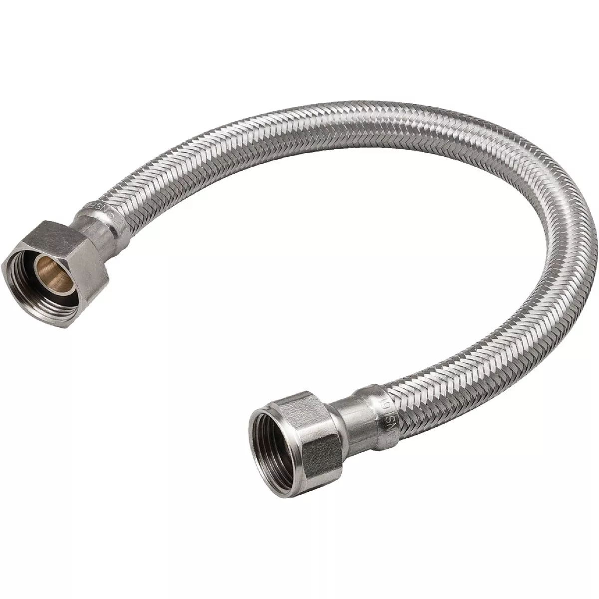 ProLine 3/4 In. FIP x 7/8 In. COMP x 18 In. Braided Stainless Steel Water Heater Connector