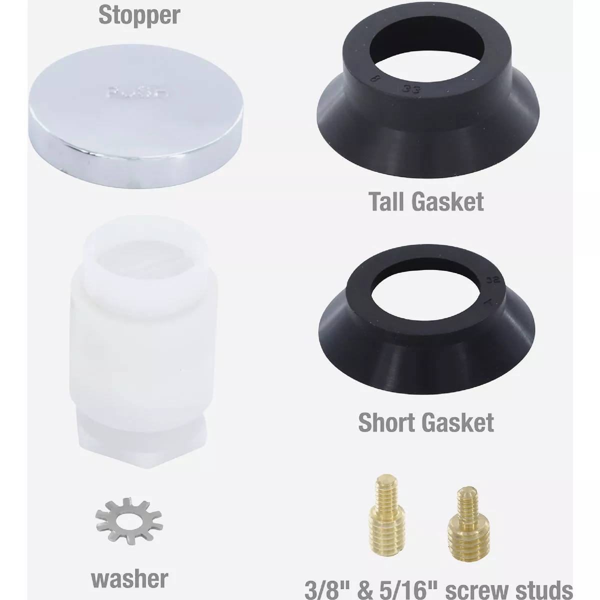 Danco 2 In. Universal Touch-Toe Bathtub Drain Stopper in Chrome - photo 6