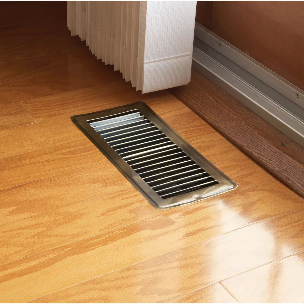 Home Impressions 4 In. x 10 In. Antique Brass Steel Floor Register - photo 2