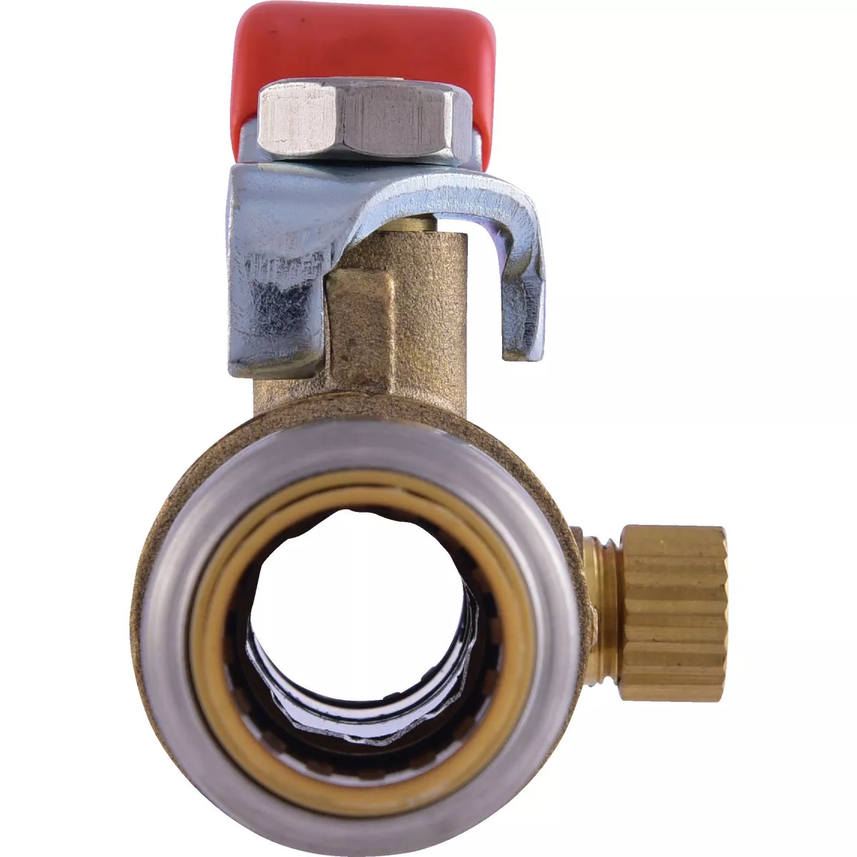 SharkBite 1/2 In. Brass Push-Fit Ball Valve with Drain & Mounting Tab - photo 4