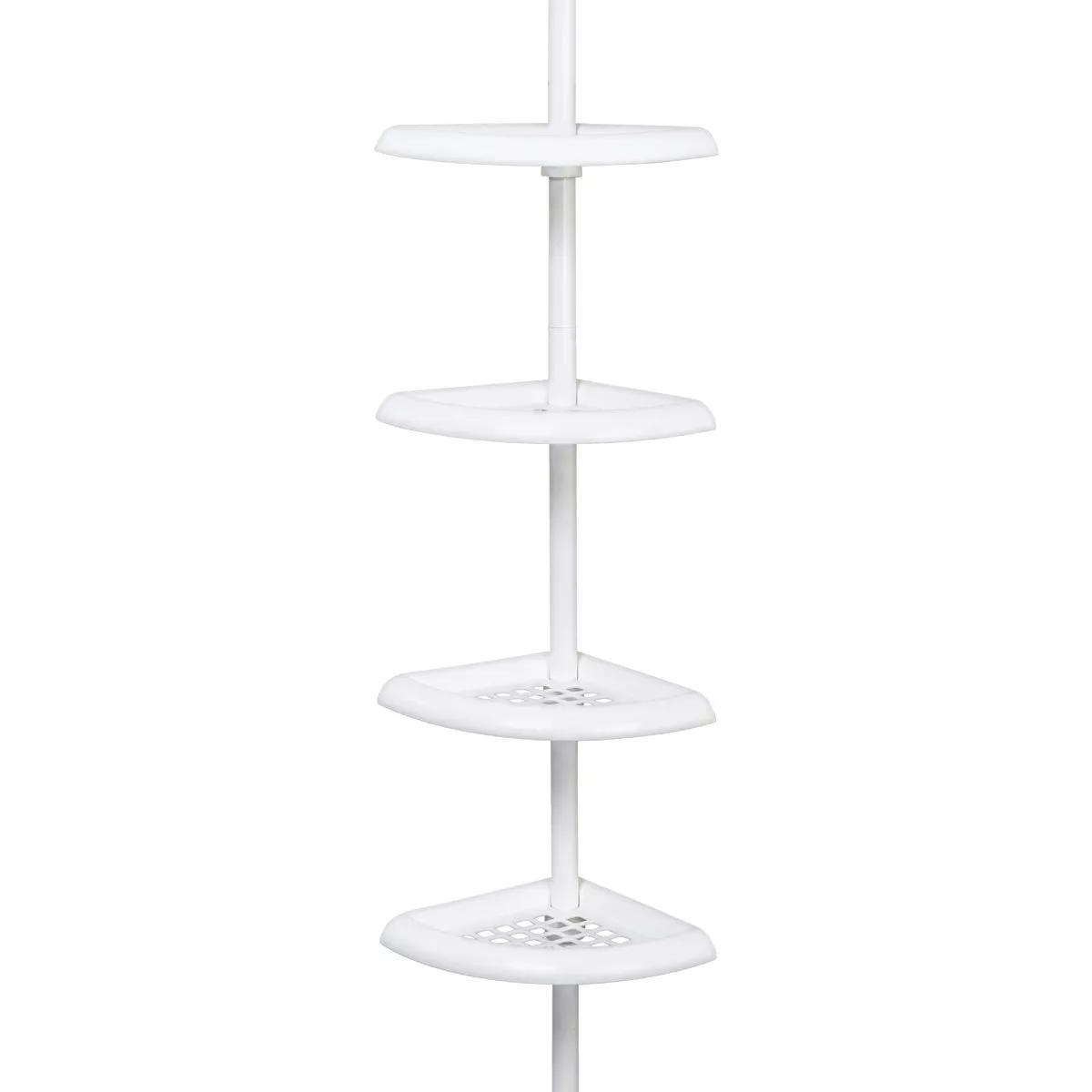 Zenith Zenna Home Plastic 12 In. x 97 In. Shower Caddy