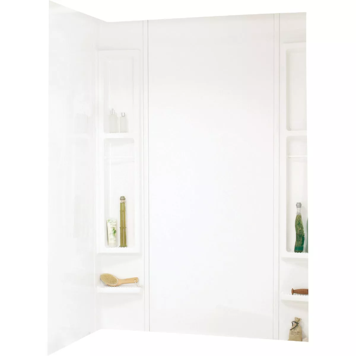 Maax Finesse 61 In. L x 33-1/2 In. W x 80 In. H 5-Piece Glue Up Tub Wall Surround in White - photo 2