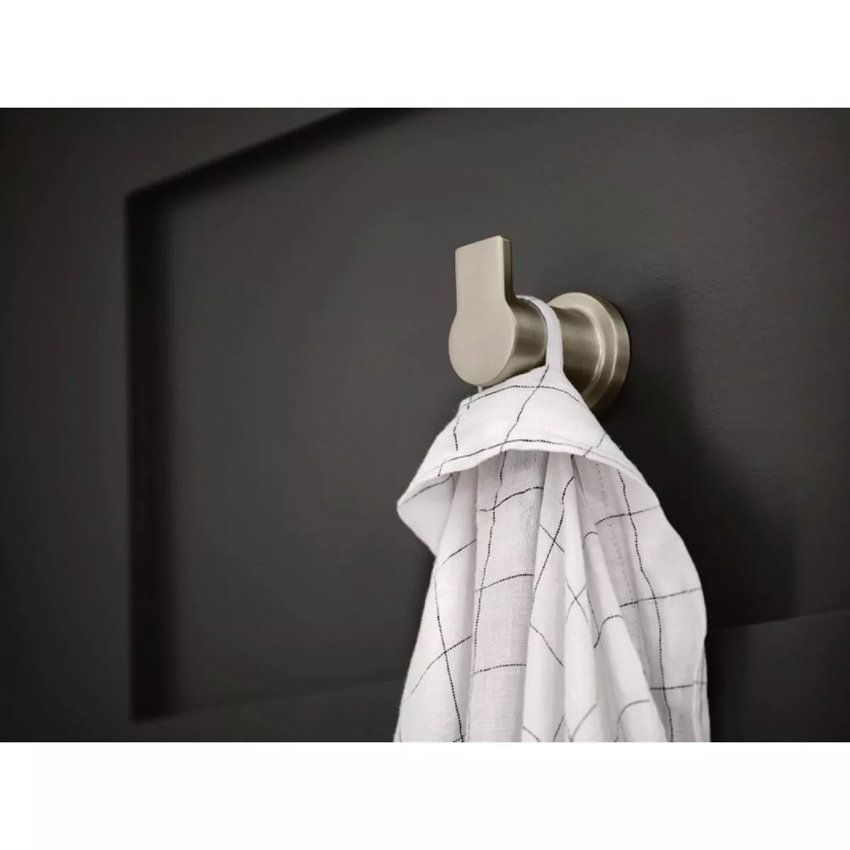 Moen Rinza Single Robe Hook, Spot Resist Brushed Nickel - photo 3