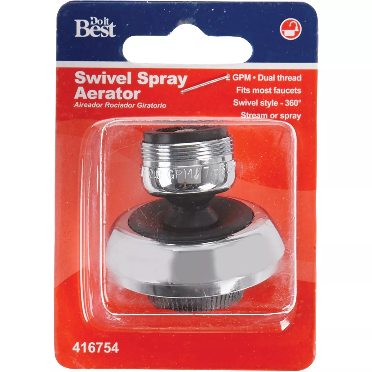 Do it 2.0 GPM Compact Swivel Spray Aerator - photo 2