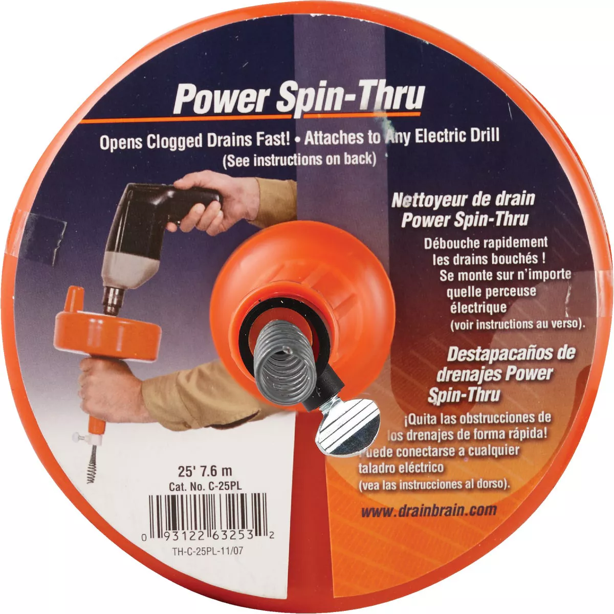 General Wire 1/4 In. x 25 Ft. Plastic Drill Drain Auger - photo 2