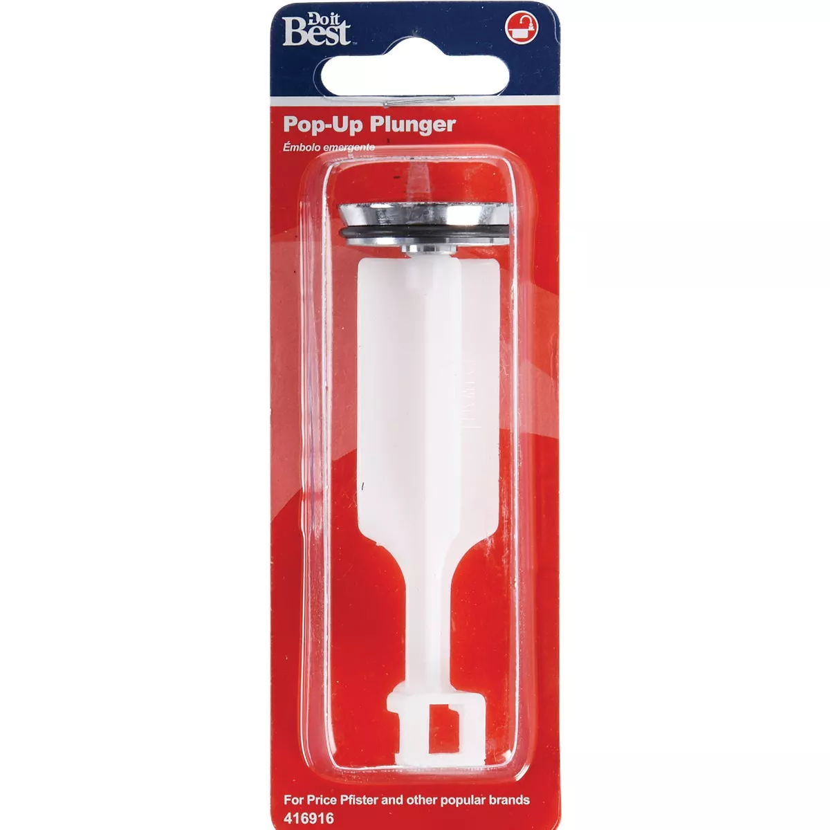 Do it Best 4.09 In. x 1.23 In. Chrome Pop-Up Drain Stopper - photo 2