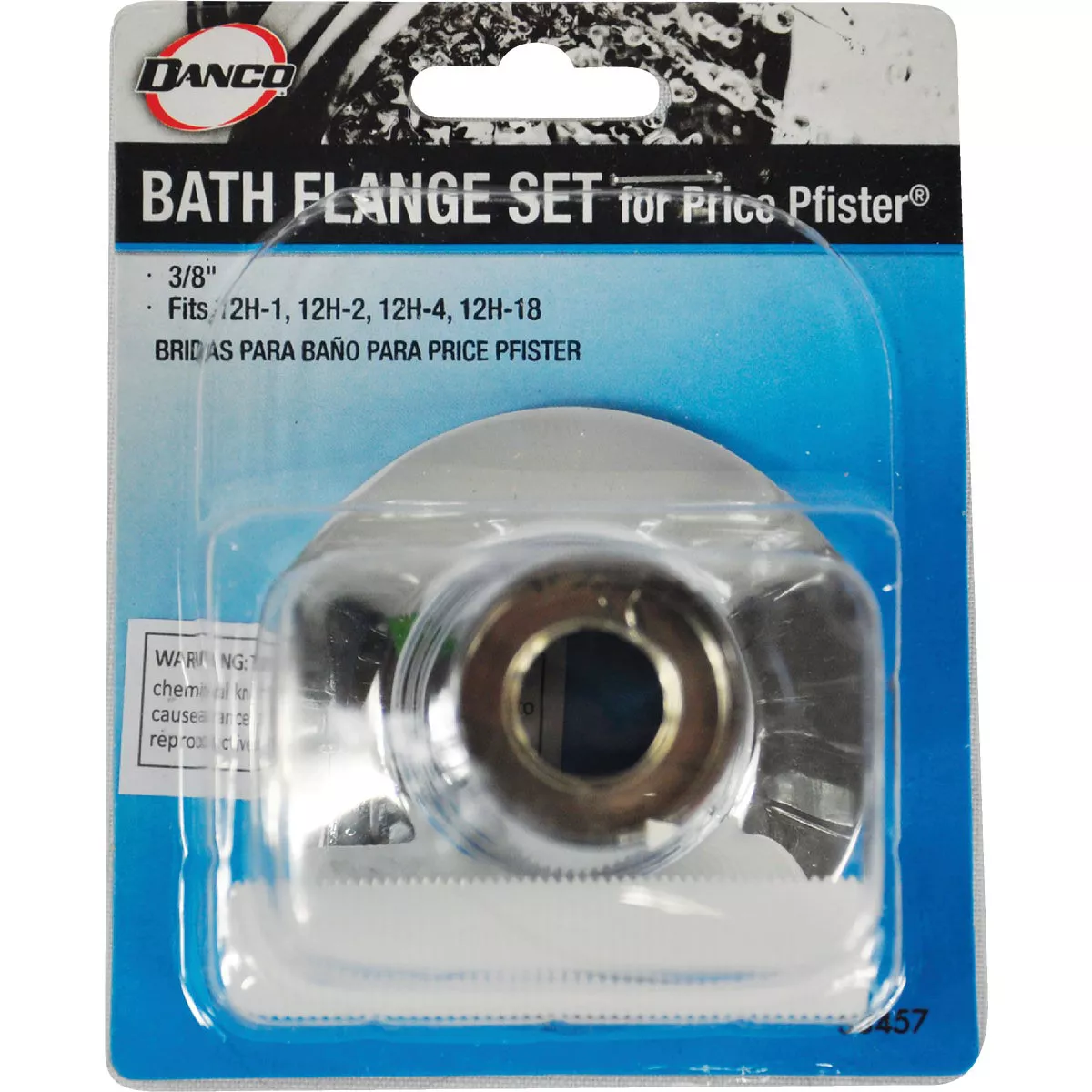 Danco 2-1/4 In. OD Chrome Tub & Shower Flange Set For Price Pfister Verve - photo 2