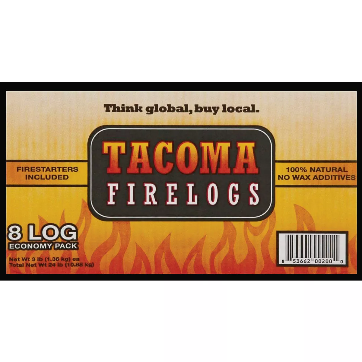 Tacoma 2-Hour Fire Log (8-Pack) - photo 2