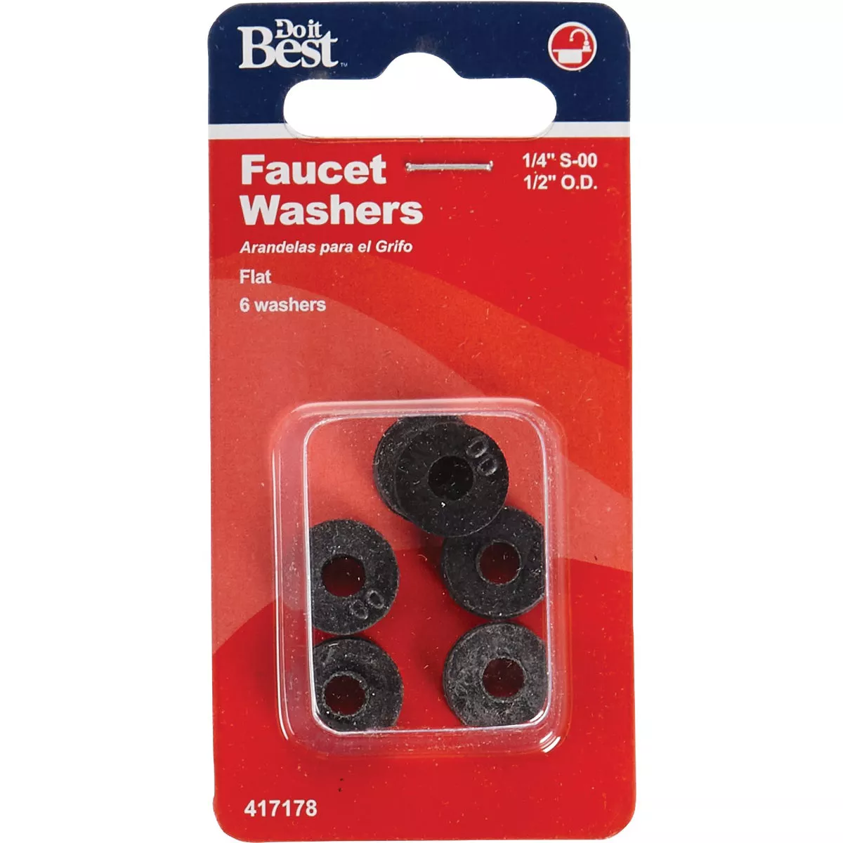 Do it Best 1/2 In. Black Toilet spud Faucet Washer (6 Ct.) - photo 2