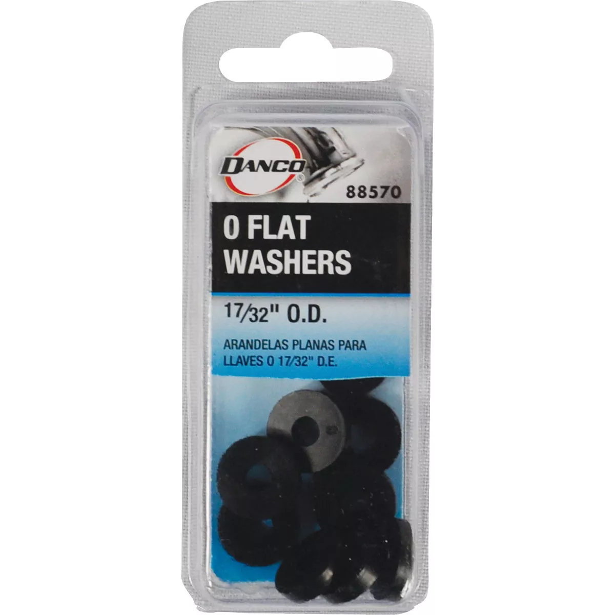 Danco 17/32 In. Black Flat Faucet Washer (10 Ct.) - photo 2