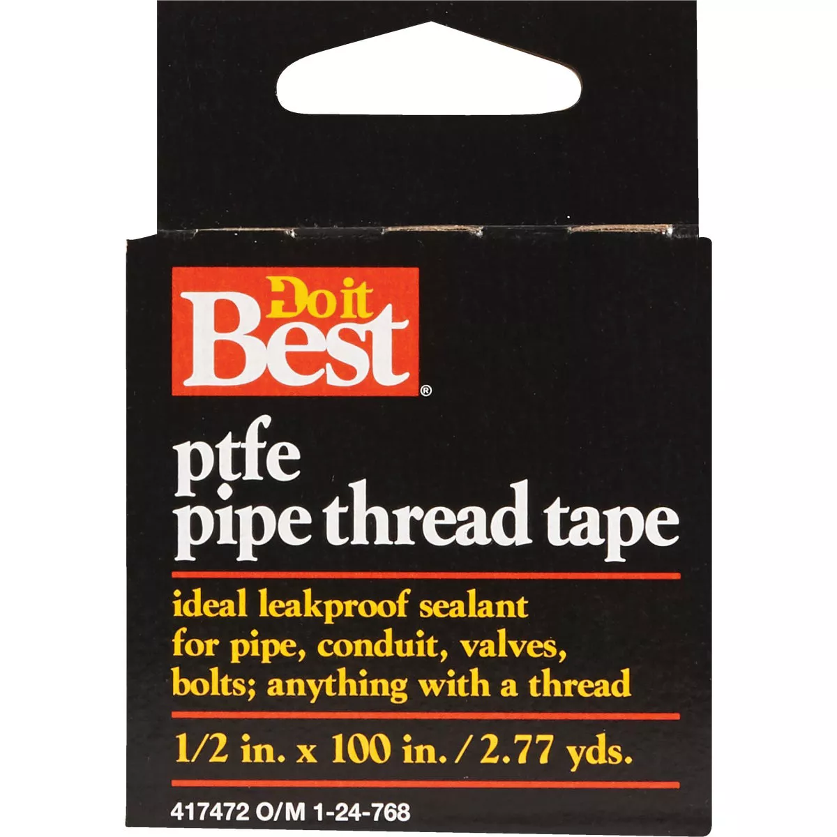 Do it Best 1/2 In. x 100 In. White Thread Seal Tape - photo 2
