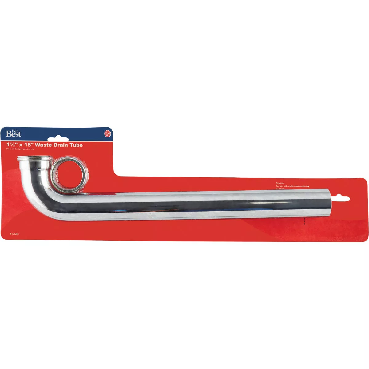 Do it Best 1-1/2 In. x 15 In. Chrome Plated Waste Arm - photo 2