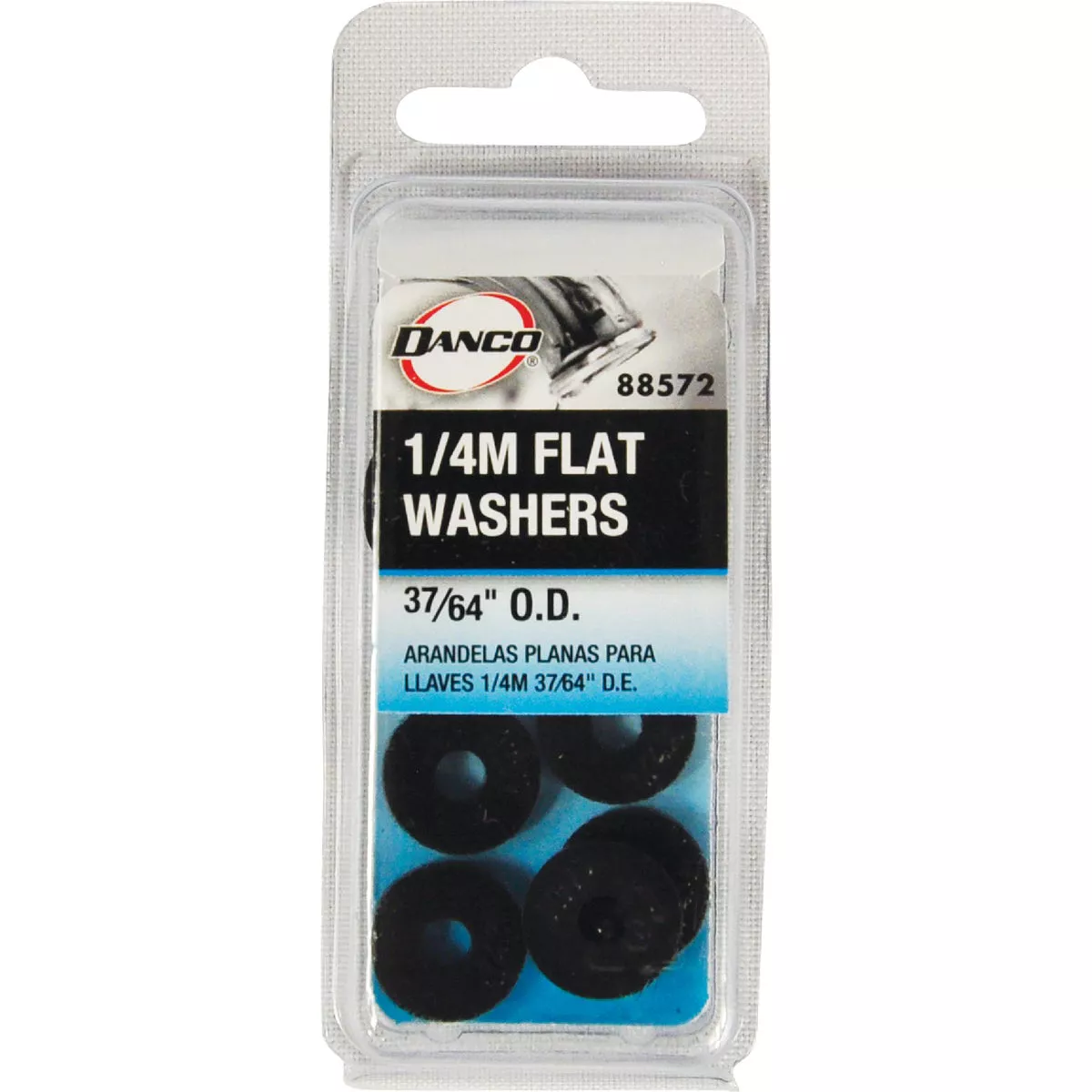 Danco 37/64 In. Black Flat Faucet Washer (10 Ct.) - photo 2