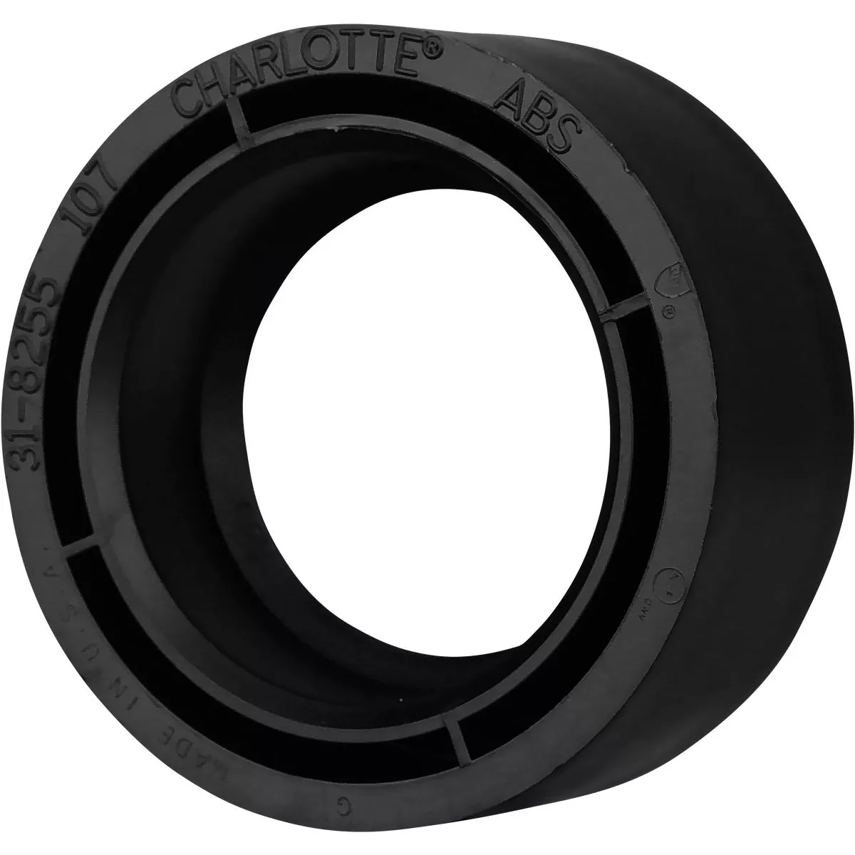 Charlotte Pipe 3 In. Spigot x 2 In. Hub Reducing ABS Bushing