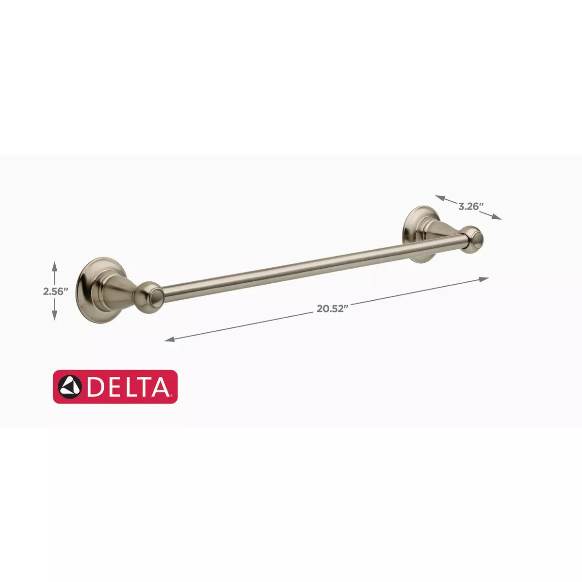 Delta Porter 18 In. Brushed Nickel Towel Bar - photo 2