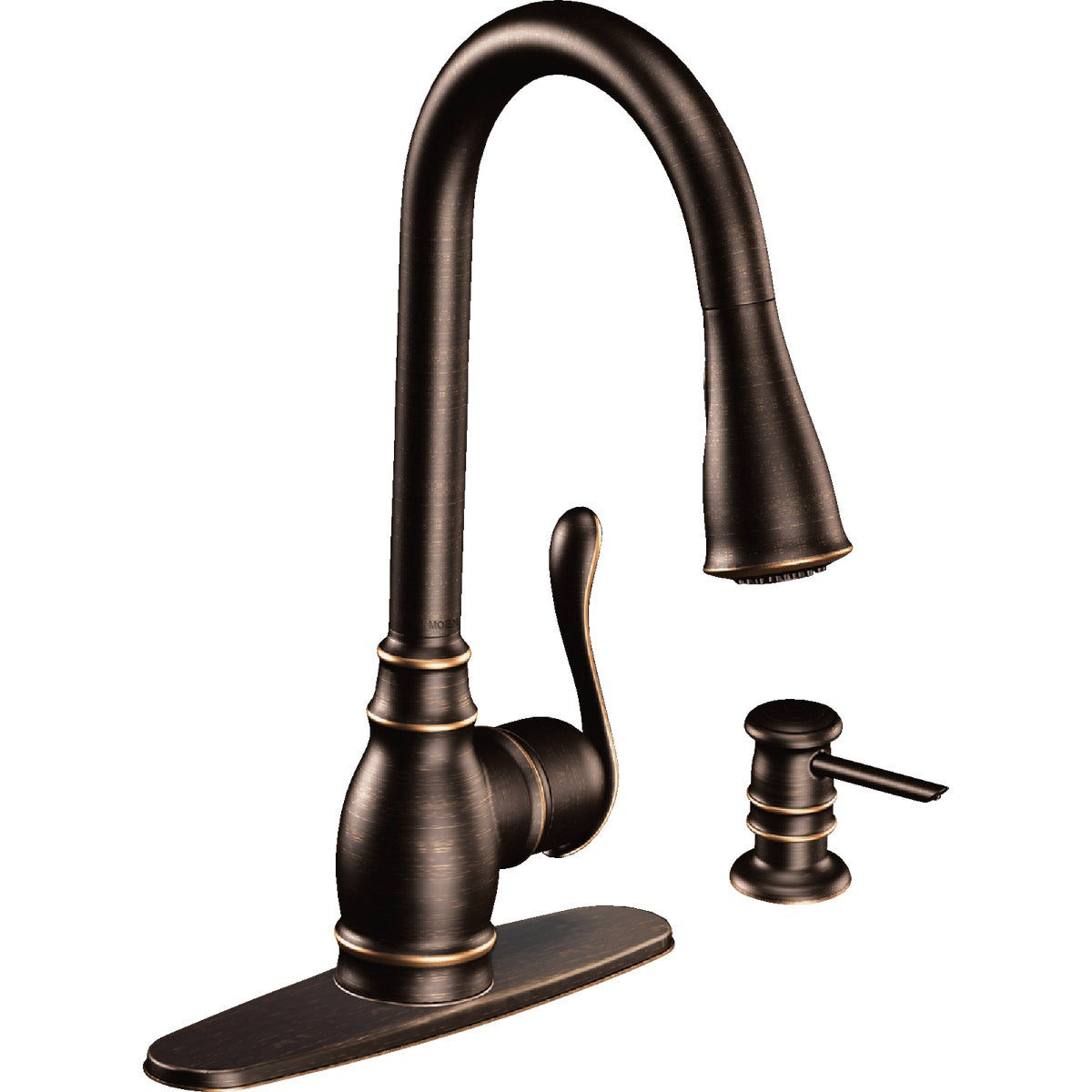 Moen Anabelle 1 Handle Lever Pull Down Kitchen Faucet Mediterranean   Item 418200