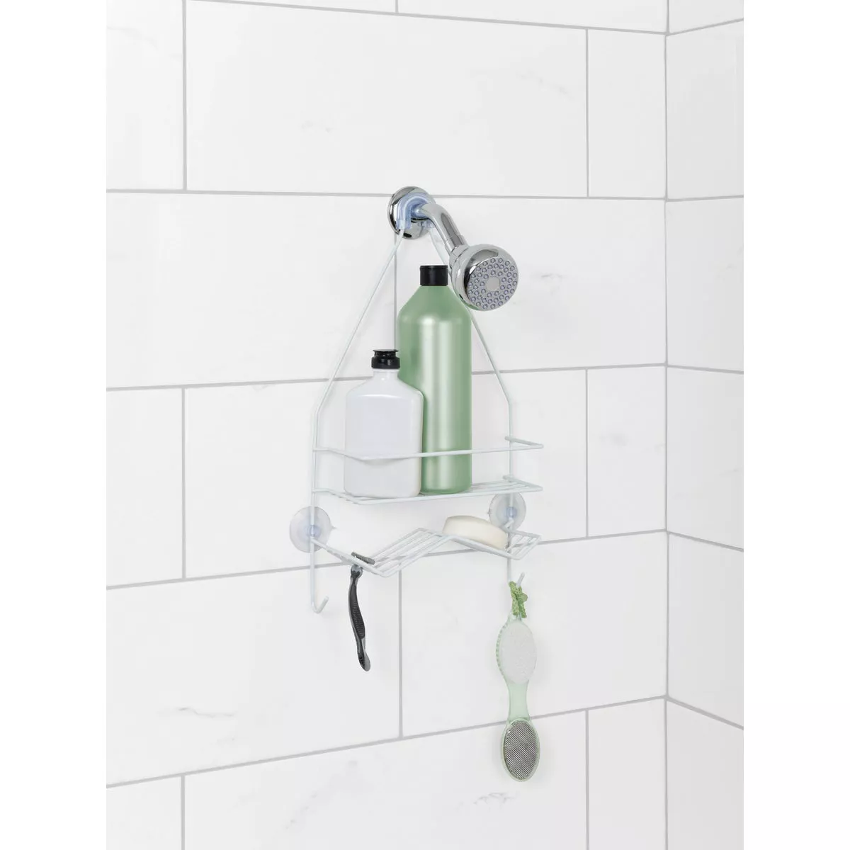 Zenith Zenna Home White 10 In. x 17-3/4 In. Shower Caddy - photo 3