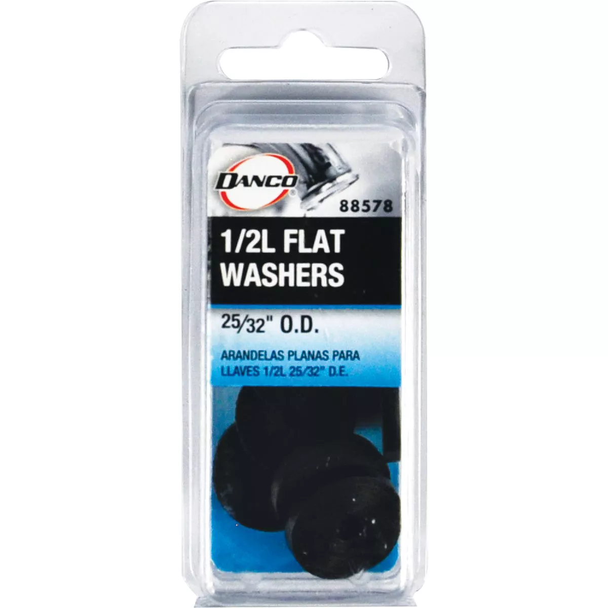 Danco 25/32 In. Black Flat Faucet Washer (10 Ct.) - photo 2