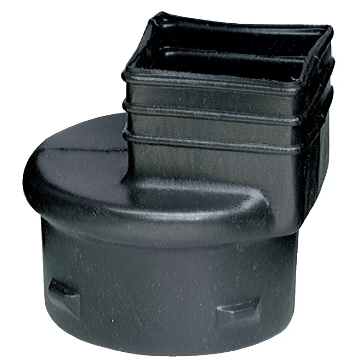 Advanced Drainage Systems 4 In. x 4.25 In. x 3 In. Polyethylene Corrugated to Downspout Barb x Female Adapter