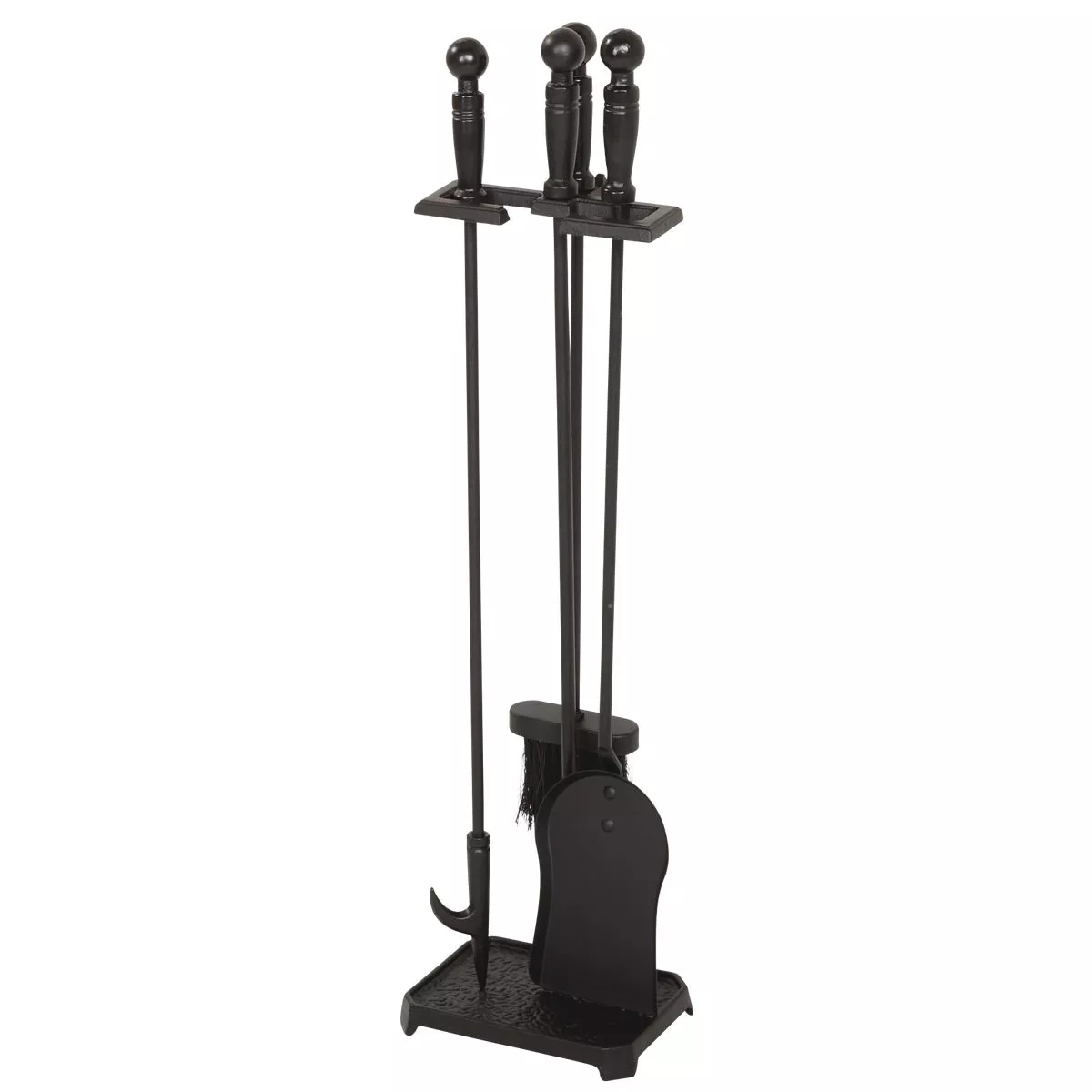 Home Impressions 4-Piece Cast Iron 28 In. H Fireplace Tool Set - photo 3