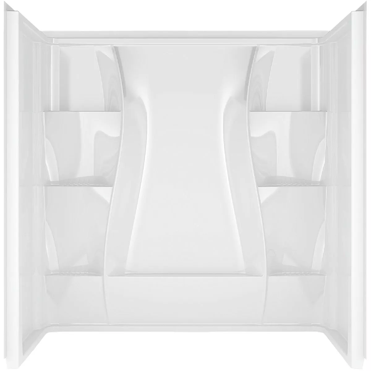 Delta Classic 400 3-Piece 60 In. L x 32 In. D (Bathtub) Tub Wall Kit in White