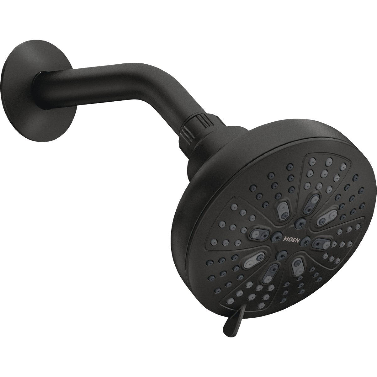 Moen Hydro Energetix 8Spray 1.75 GPM Fixed Shower Head, Matte Black Do it Best