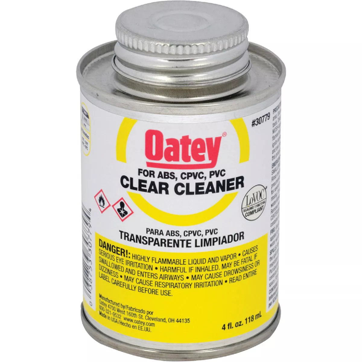 Oatey 4 Oz. All-Purpose Clear PVC Cleaner