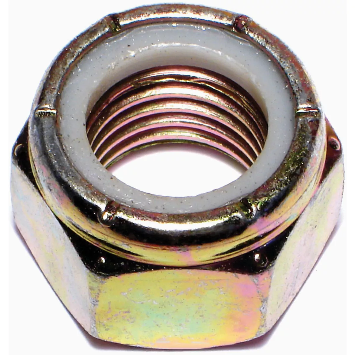 Midwest Fastener 1 In.-8 Zinc Plated Grade 8 Steel Coarse Thread Nylon Insert Lock Nuts (17 Ct.)
