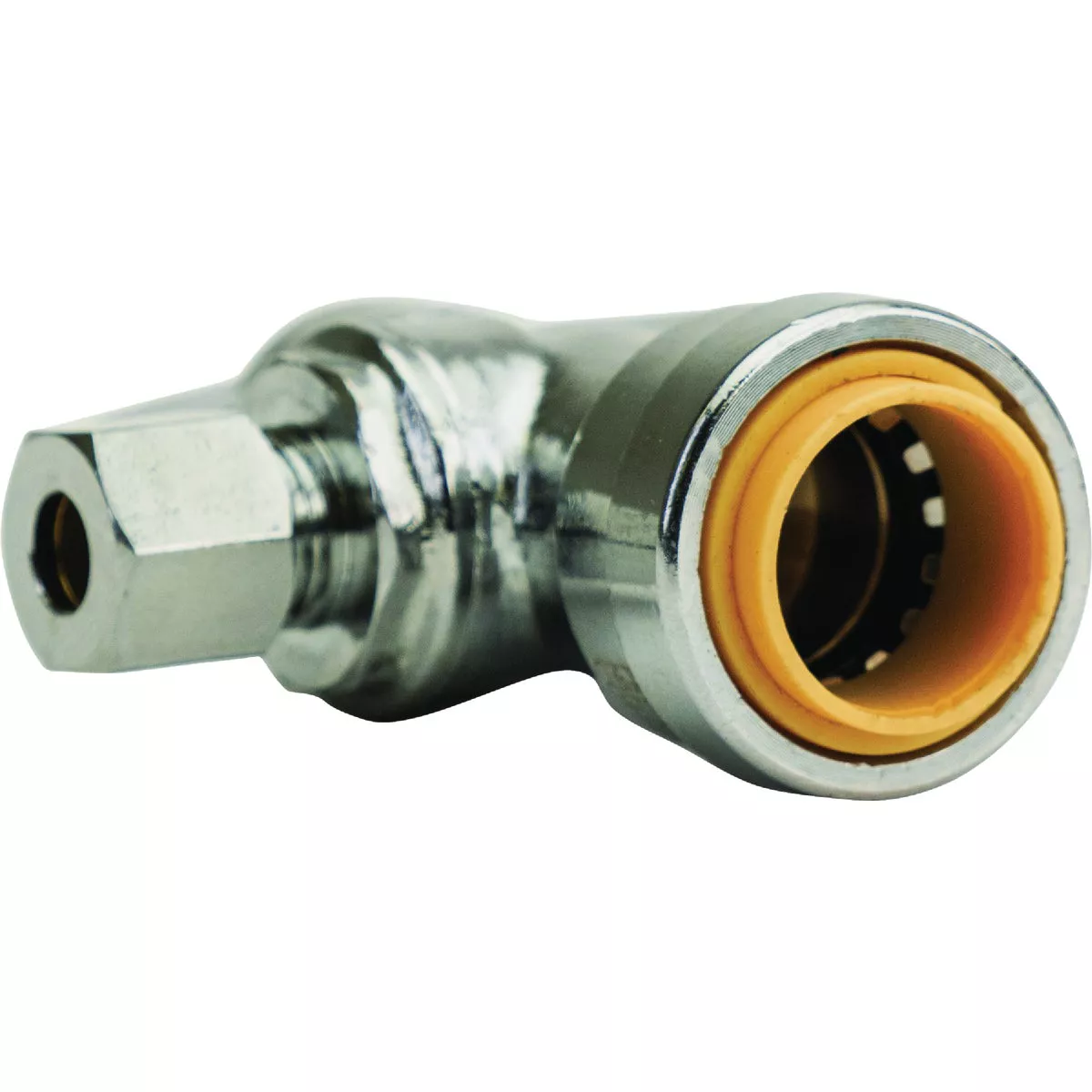 QuickFitting 1/2 In. Push-to-Connect x 1/4 In. O.D. Compression Chrome Plated Brass Quarter-Turn Angle Stop Valve - photo 5