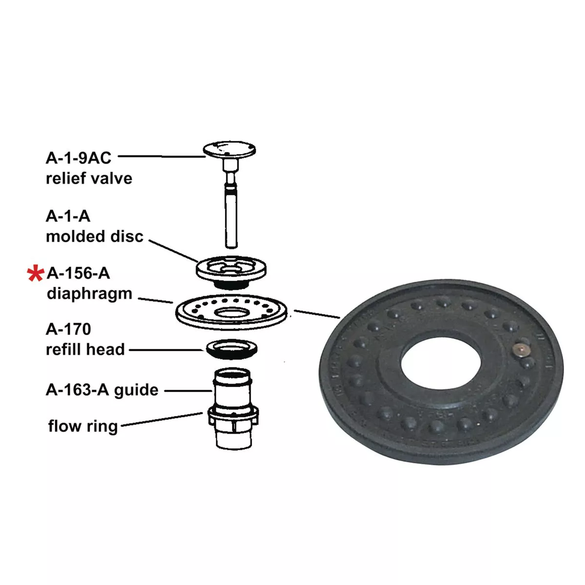Sloan Rubber Diaphragm