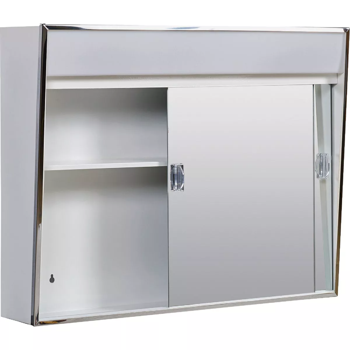 Zenith Stainless Steel 23.5 In. W x 18.5 In. H x 5.5 In. D Bi-View Surface Mount Lighted Medicine Cabinet - photo 2
