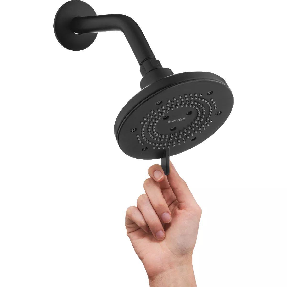 Brondell Nebia Yuba 5-Setting Fixed Showerhead, Matte Black - photo 3