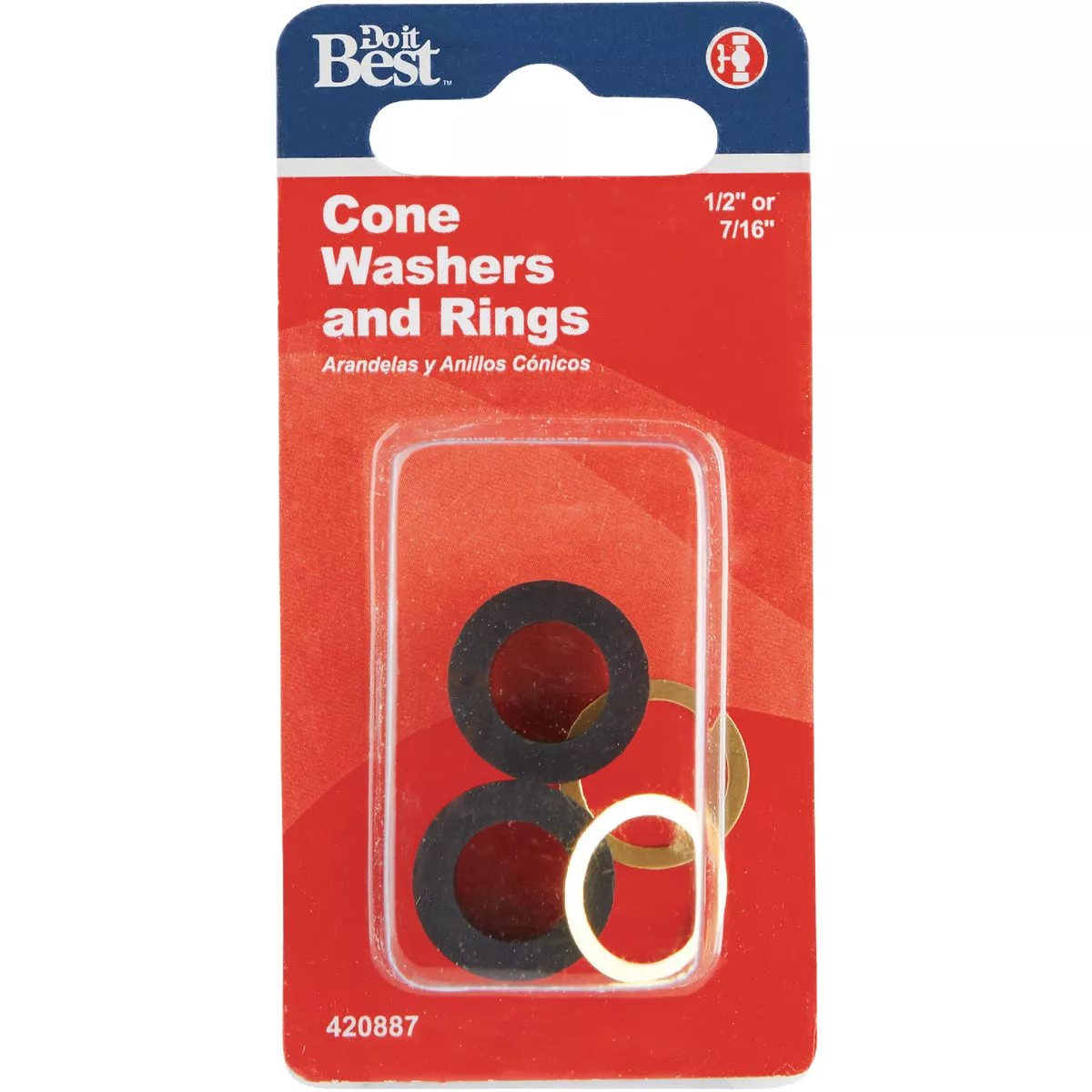 Do it Best 1/2 In. or 7/16 In. Black Cone Faucet Washer - photo 2