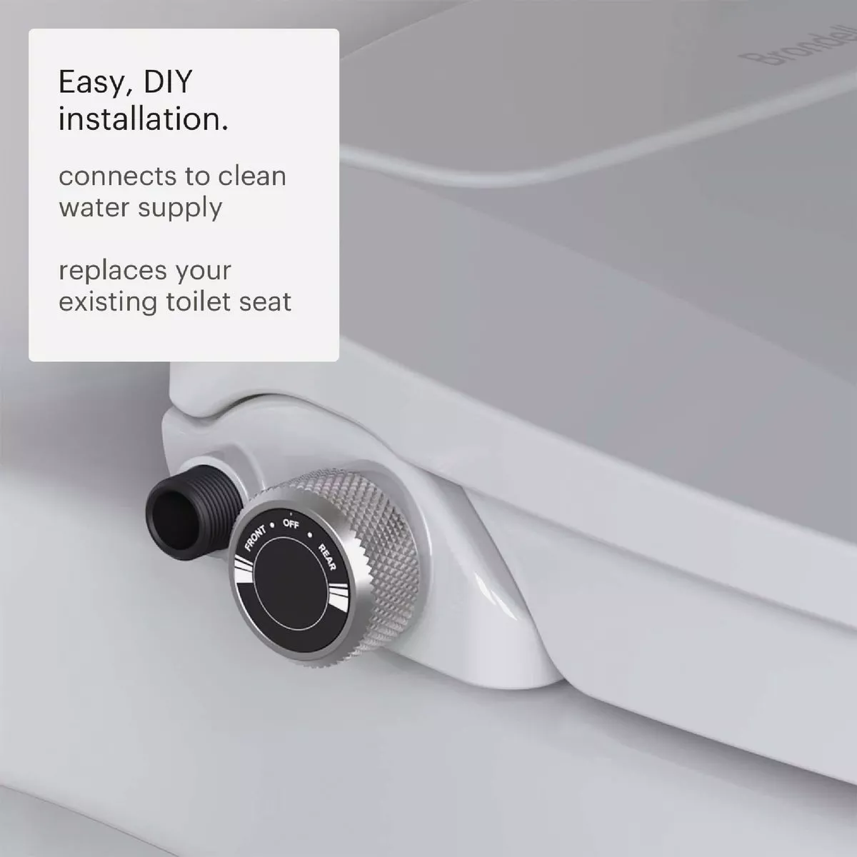 Brondell EcoSeat Elongated White Bidet Seat with Adjustable Pressure - photo 8