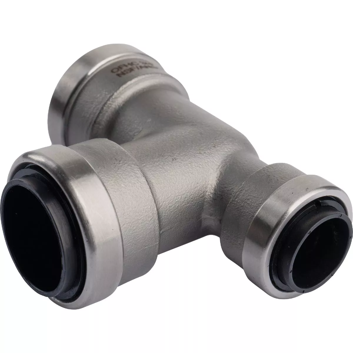 QuickFitting 3/4 In. x 1/2 In. x 3/4 In. Push-to-Connect Stainless Steel Reducing Tee - photo 3