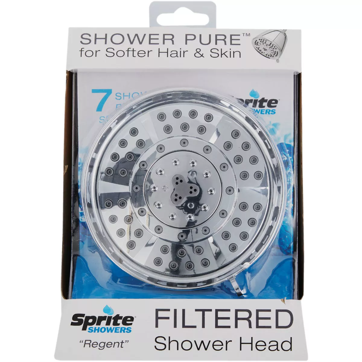 Sprite Regent 7-Spray 1.75 GPM Filtered Fixed Shower Head, Chrome - photo 2