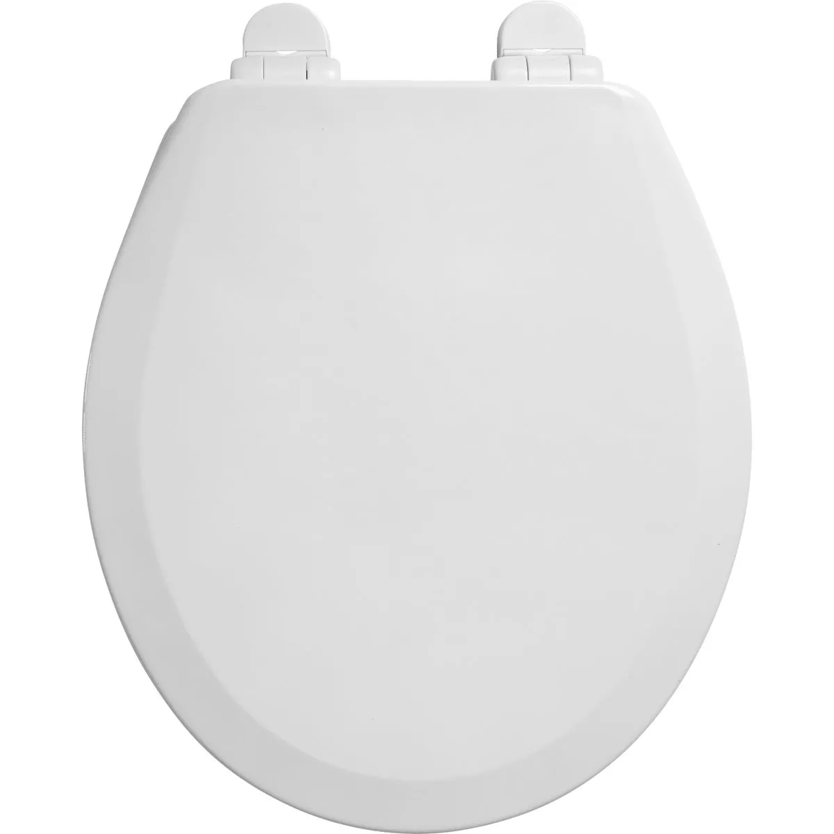 Centoco Round Closed Front White Wood Premium Toilet Seat with Slow Close - photo 3