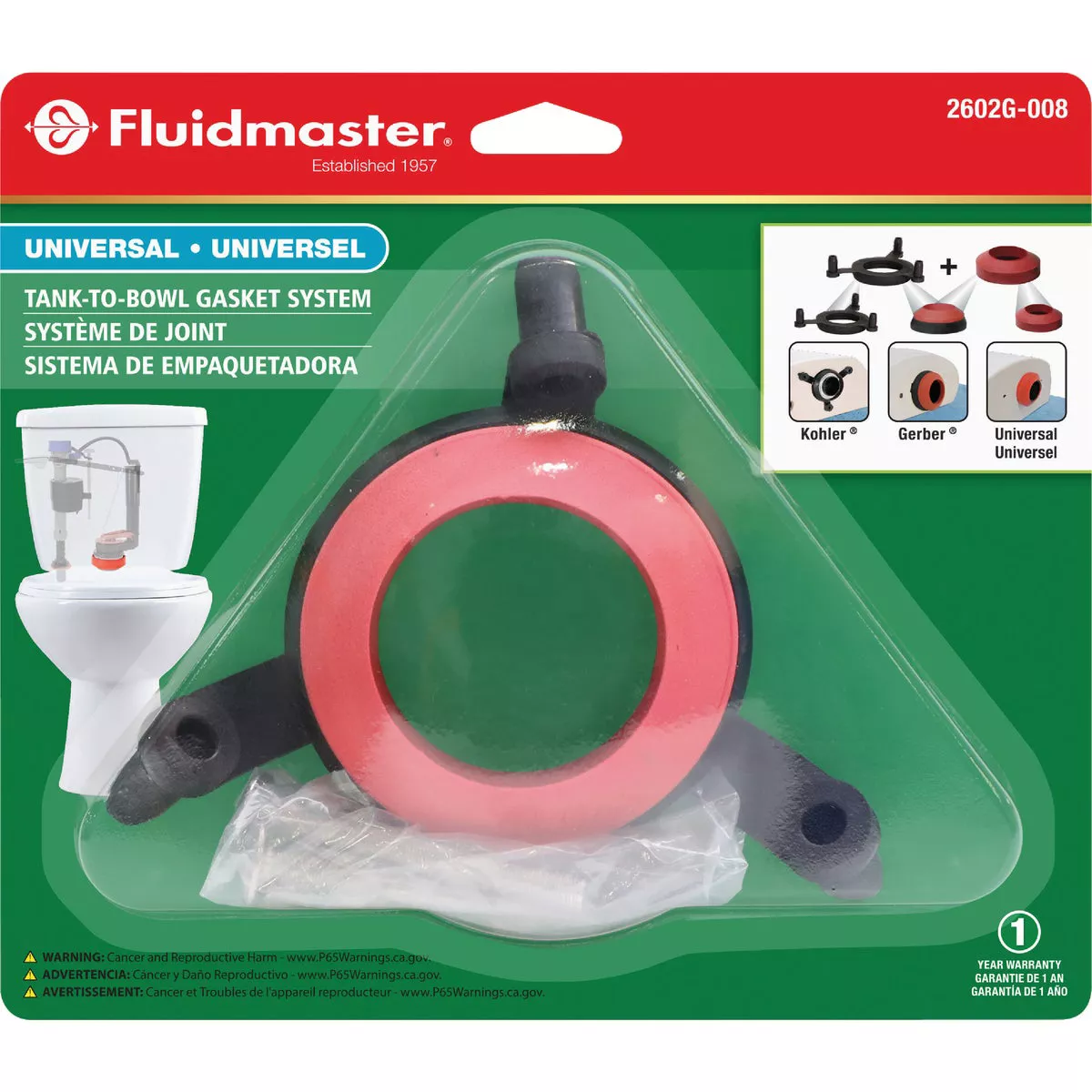 Fluidmaster Universal Tank to Bowl Gasket - photo 5