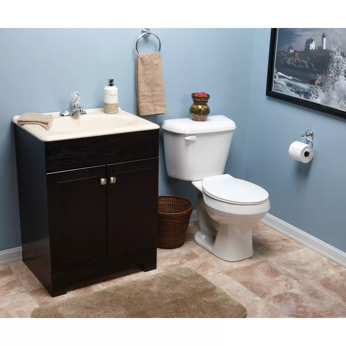 Mansfield Pro-Fit 1 White Round Bowl 1.28 GPF Toilet Kit - photo 4