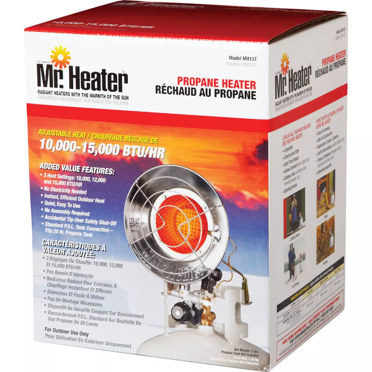 MR. HEATER 15,000 BTU Radiant Single Tank Top Propane Heater - photo 2
