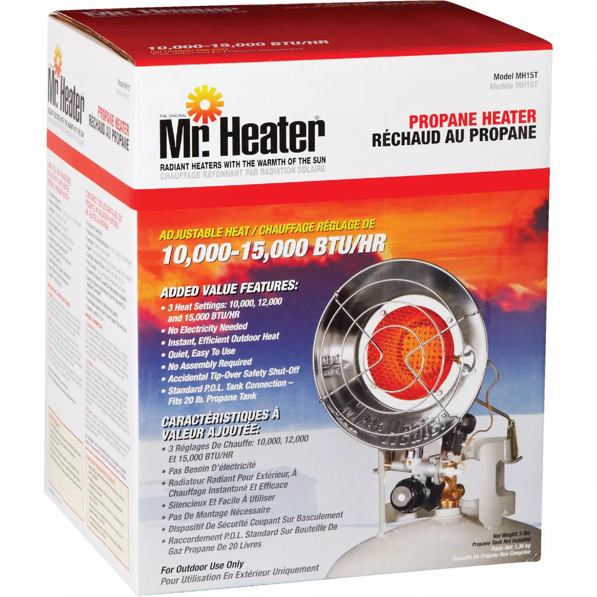 MR. HEATER 15,000 BTU Radiant Single Tank Top Propane Heater - photo 3