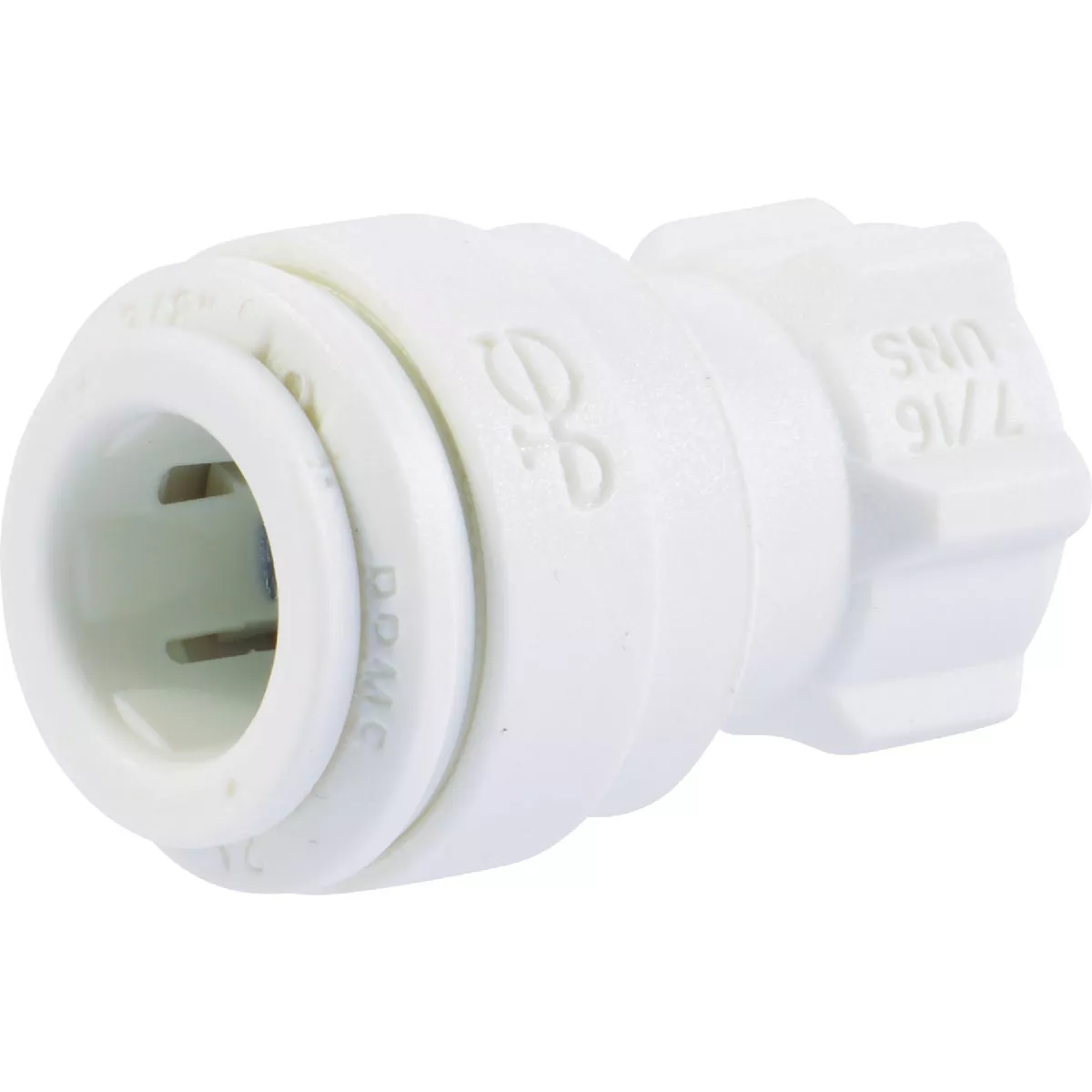 SharkBite John Guest 3/8 In. x 7/16 UNS Polypropylene Faucet Connector