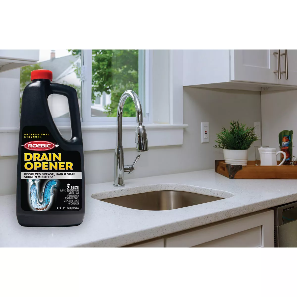 Roebic 32 Oz. Pro Strength Liquid Drain Opener - photo 2