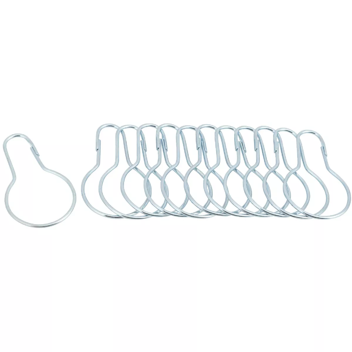 Do it Chrome Shower Curtain Ring (12 Count)