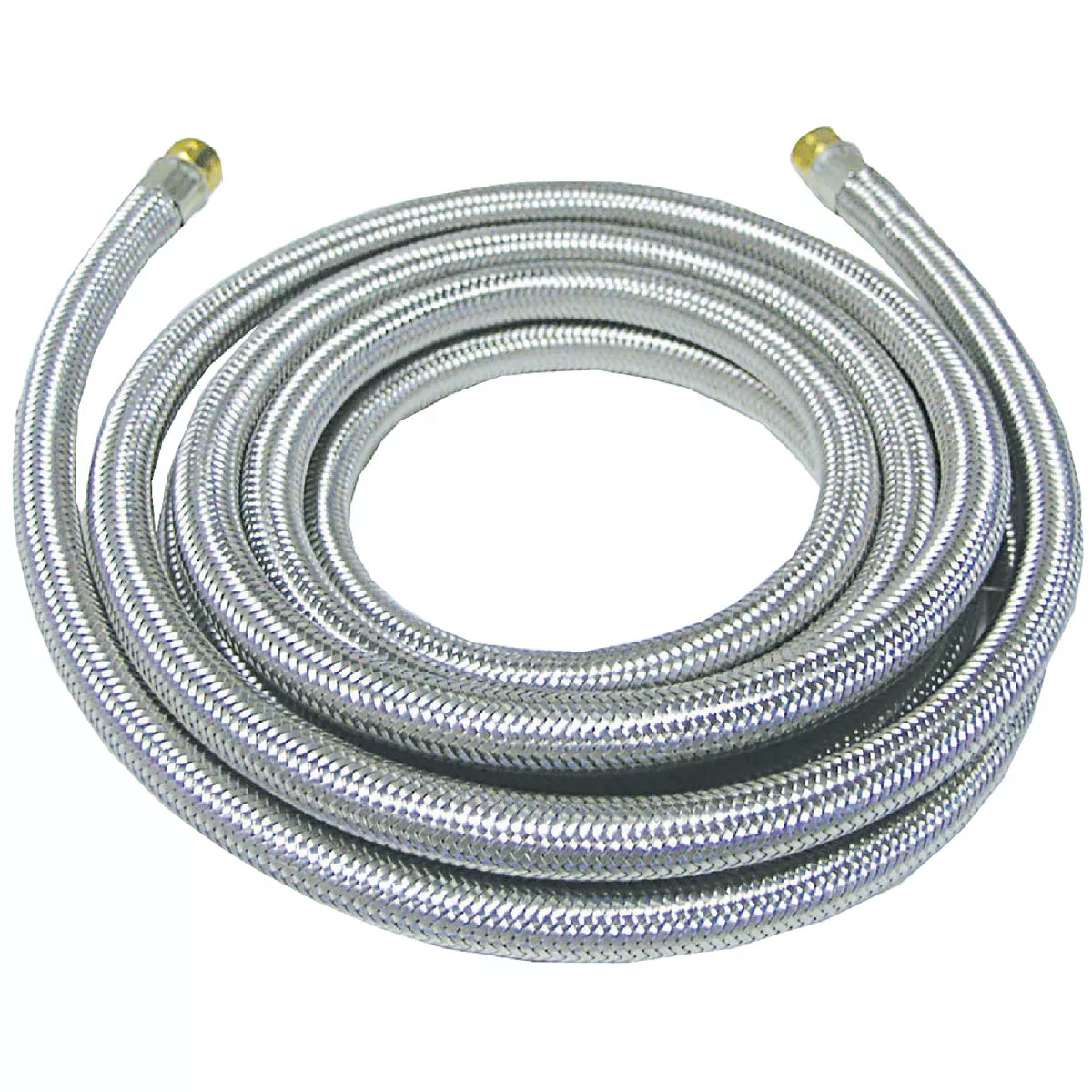 1/4-in COMP x 1/4-in COMP x 120-in Braided Stainless Steel Ice Maker Connector