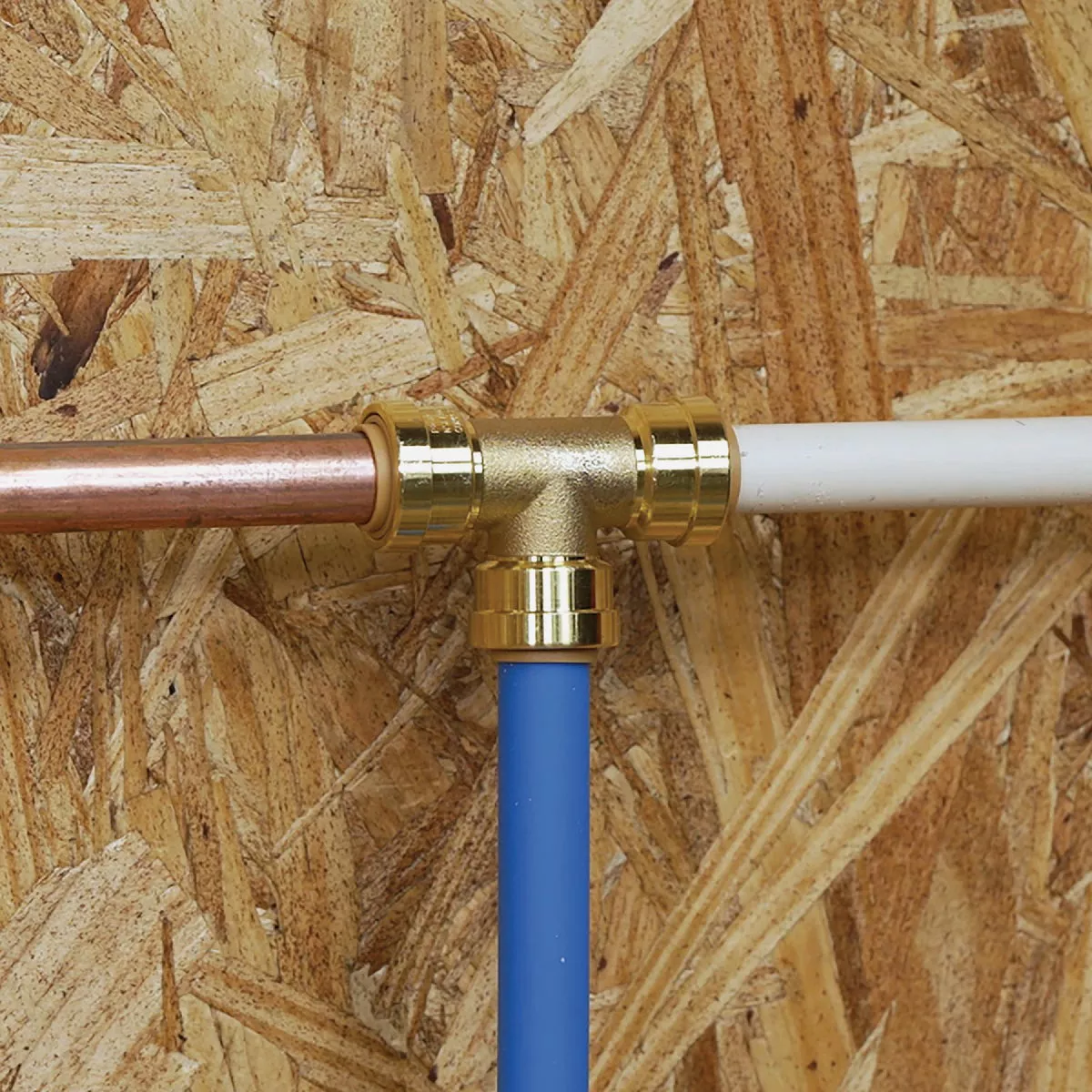 QuickFitting 3/4 In. x 1/2 In. x 1/2 In. Push-to-Connect Brass Reducing Tee - photo 4