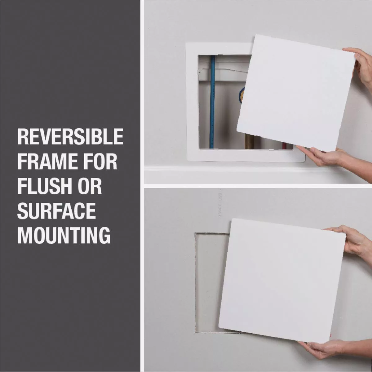 Oatey 14 In. x 14 In. White Plastic Wall Access Panel - photo 5