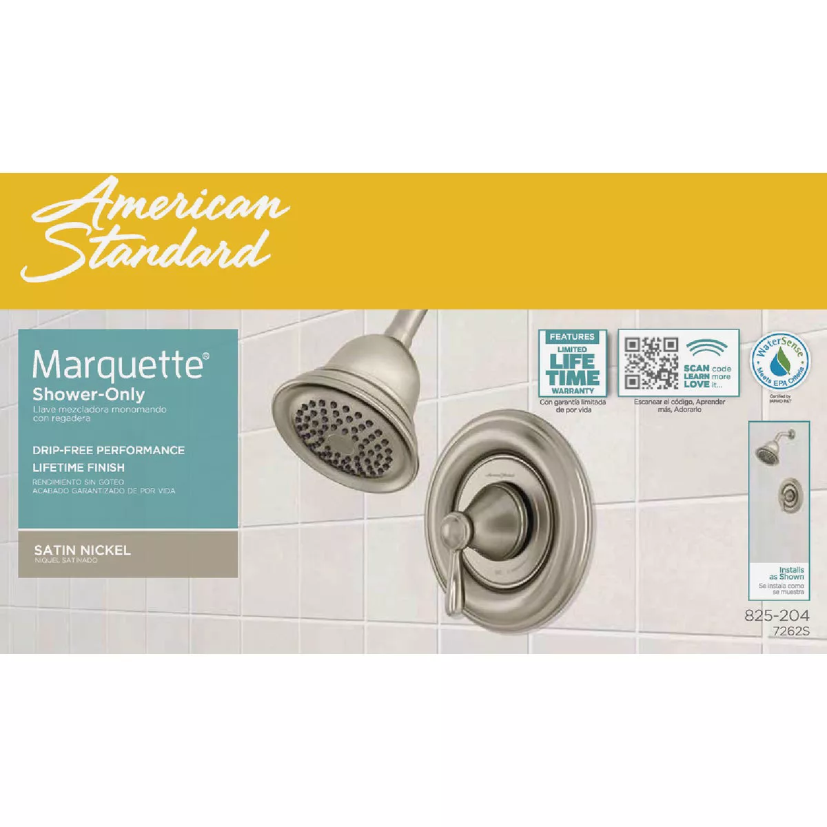 American Standard Marquette Brushed Nickel Single-Handle Lever Shower Faucet - photo 2