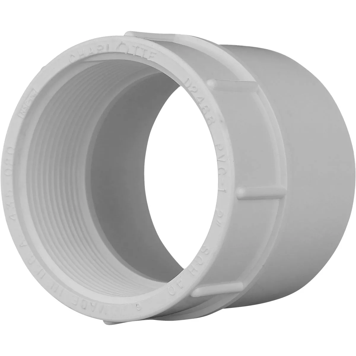 Charlotte Pipe Female Schedule 40 2 in. PVC Adapter