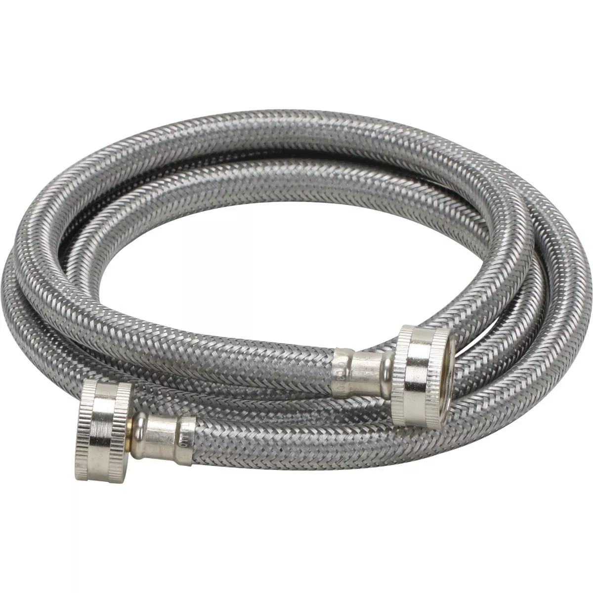 Fluidmaster 3/4 x 3/4 In. Hose Fitting x 60 In. L Braided Stainless Steel Washing Machine Hose - photo 2